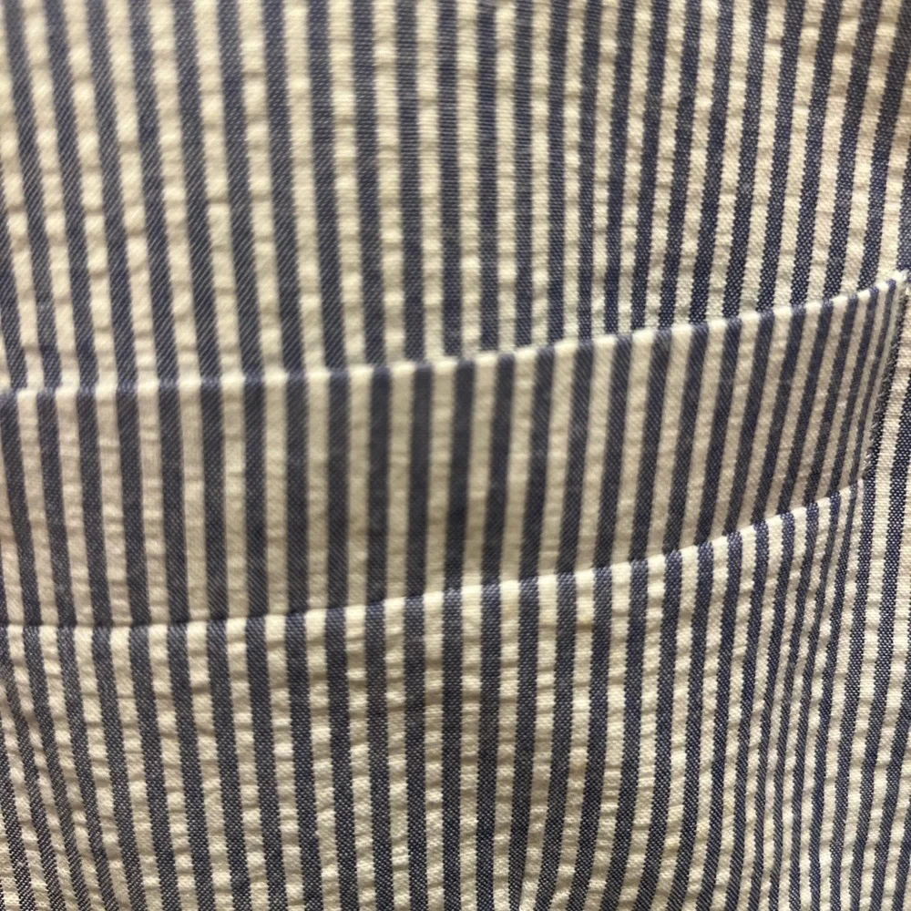 Alan Flusser Sport Coat Blazer Jacket Blue and White Striped Men 48R - Picture 4 of 15